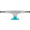Tensor Trucks Alloy Polished / Aqua Skateboard Trucks - 5.25" Hanger 8.0" Axle with 1" Raven Black Hardware - Bundle of 2 items view 2