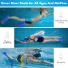 Gintenco Swim Fins, Kids Swim Training Fins for Lap Swimming, Travel Size Flippers with Mesh Bag, Silicone Swimming Fins for Kids Teens Adults Women Men view 4