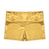 Linjinx Kids Girls Metallic Shiny Dance Athletics Shorts Bottoms Sports Gymnastic Workout Yoga Shorts Active Dancewear Gold 6 Years view 3