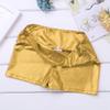 Linjinx Kids Girls Metallic Shiny Dance Athletics Shorts Bottoms Sports Gymnastic Workout Yoga Shorts Active Dancewear Gold 6 Years view 4