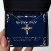 I Want to be Your Reason for Feeling Good About Yourself and Know That You are Cross Dancing Necklace, Wife Jewelry, Special for Wife view 1