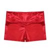 Linjinx Kids Girls Metallic Shiny Dance Athletics Shorts Bottoms Sports Gymnastic Workout Yoga Shorts Active Dancewear Red 6 Years view 3