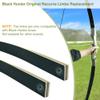 Black Hunter Original Recurve Bow Limbs Replacement, GLURAK 60lb Fiberglass and Bamboo Sheet Laminated Bow Limbs view 2
