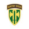Kiss-Cut Stickers - Army - 18th MP Brigade - Sentry Dogs Tab wo Txt (2"x2", White) view 1