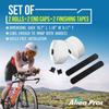 ALIEN PROS (Set of 4 White & Blue Mix Bike Handlebar Tape - Wrap Your Bike for an Awesome Comfortable Ride view 4