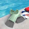 Gintenco Swim Fins, Kids Swim Training Fins for Lap Swimming, Travel Size Flippers with Mesh Bag, Silicone Swimming Fins for Kids Teens Adults Women Men view 2