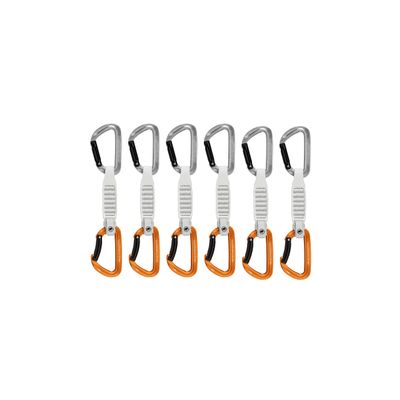 Mammut Sender Keylock 6-Pack Quickdraws - Light Grey/Gold 12cm