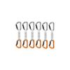 Mammut Sender Keylock 6-Pack Quickdraws - Light Grey/Gold 12cm view 1