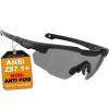 HTS HUNTERSKY S57 Smoke Grey Ballistic Tactical Shooting Glasses ANSI Z87+ UV400 Eyewear for Airsoft Range Security and Outdoor Sports, for Men and Women view 1