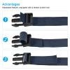 MECCANIXITY Utility Strap with Buckle 1x20 Inch Polyester Quick Release Adjustable Belt for Travel Outdoor Bag Luggage Packing (Navy Blue, Pack of 2) view 4