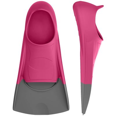 Gintenco Swim Fins, Kids Swim Training Fins for Lap Swimming, Travel Size Flippers with Mesh Bag, Silicone Swimming Fins for Kids Teens Adults Women Men