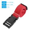 MECCANIXITY Utility Strap with Buckle 1x40 Inch Polyester Quick Release Adjustable Belt for Travel Outdoor Bag Luggage Packing (Red, Pack of 2) view 2