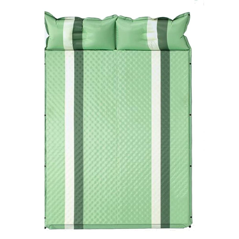 Hvsport Self-Inflating Pads Double Automatic Inflatable Bed Can Be Spliced Thickened with Inflatable Pillow Suitable for Outdoor Camping Tents, Car Travel, Hiking, Beach, Office Lunch Break