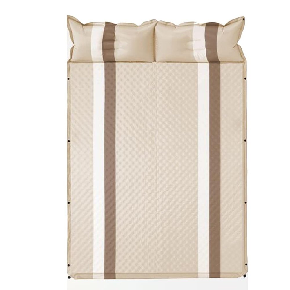 Hvsport Self-Inflating Pads Double Automatic Inflatable Bed Can Be Spliced Thickened with Inflatable Pillow Suitable for Outdoor Camping Tents, Car Travel, Hiking, Beach, Office Lunch Break