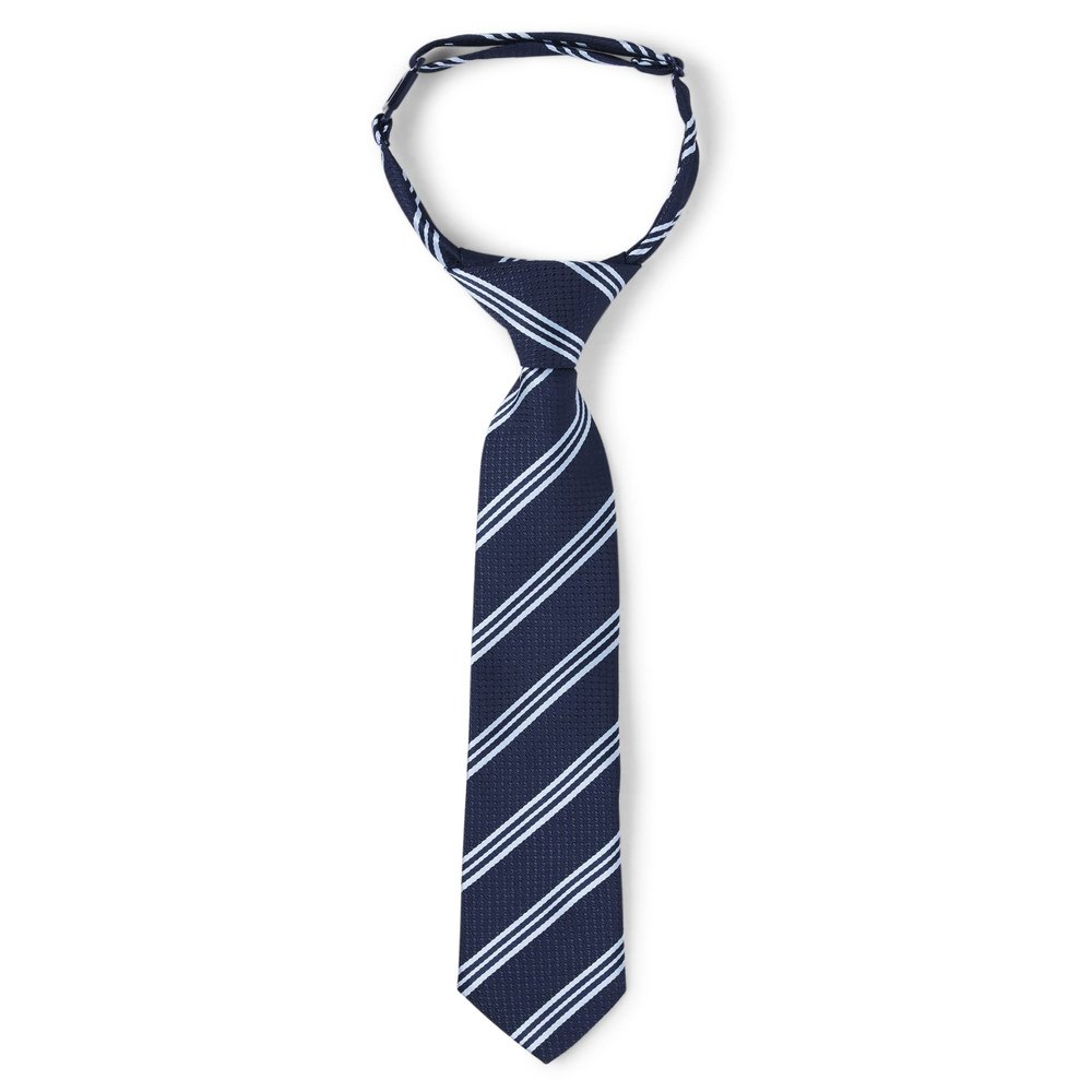 Gymboree Boys and Toddler Pre-Tied Adjustable Necktie, Black Stripe, 44846, 10-12 (3030620)