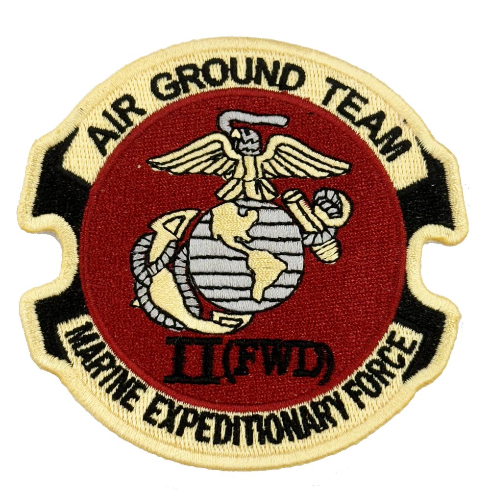 2nd Marine Expeditionary Force Patch (Military Issued)-Veteran Owned Business (Color AGSU Sew On Patch)