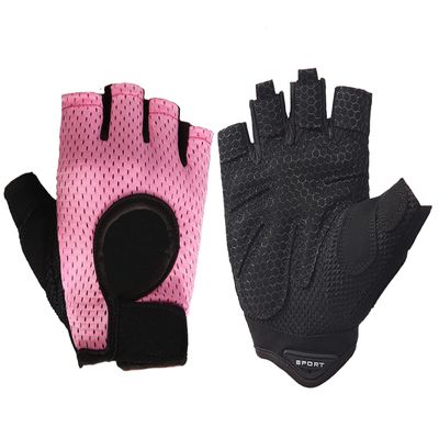 Brand Workout Gloves - Men & Women, Gym & Weight Lifting, Fitness Gloves (S, Pink)