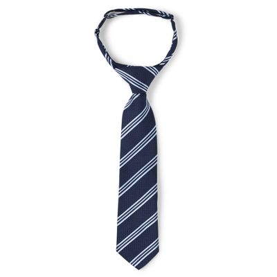 Gymboree Boys and Toddler Pre-Tied Adjustable Necktie, Black Stripe, 44720, 6-8 (3030620)