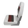 Wise 8WD590-1009 Deluxe Series Pontoon Fold Down Seat, White/Red/Charcoal view 2