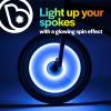 Brightz SpinBrightz LED Bike Wheel Lights - Kids Bike Lights for Night Riding - Bike Accessories for Boys, Girls & Adult Bikes - Cool Stocking Stuffers for All Ages (Blue) view 3