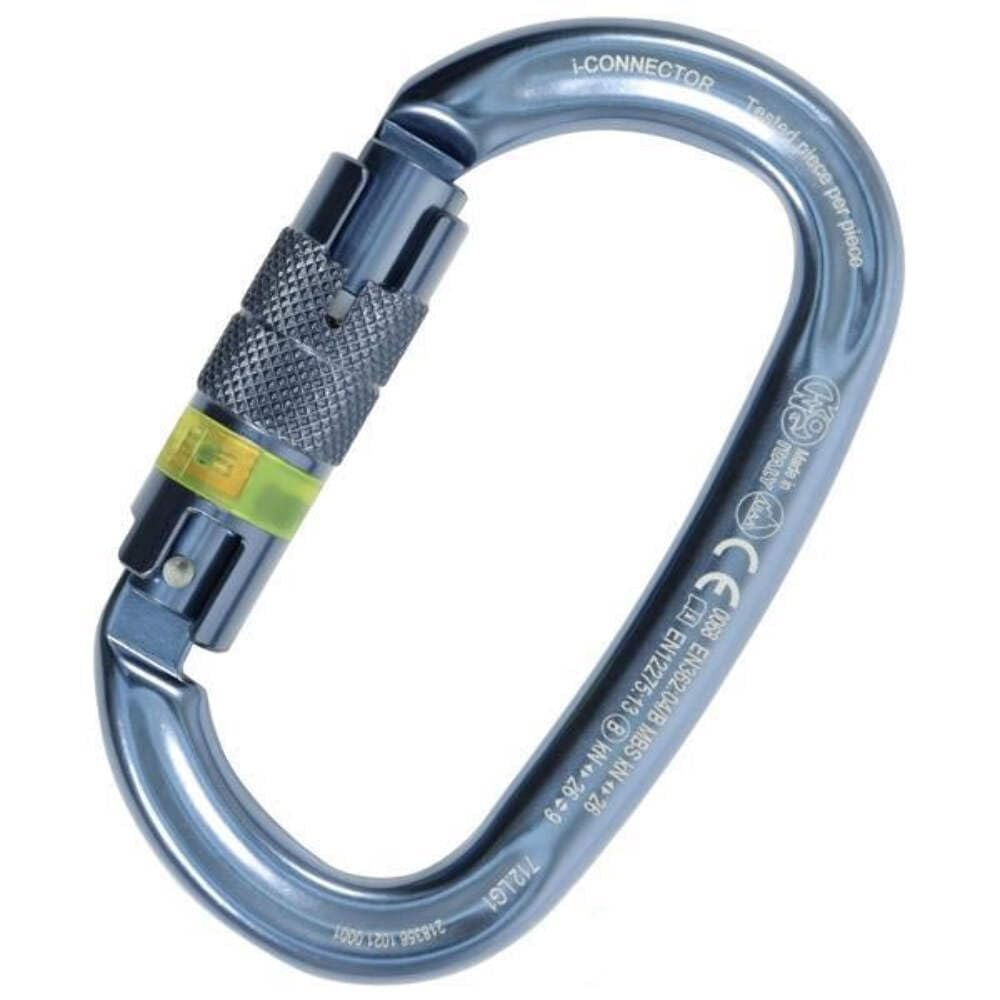 Kong Italy - I-Ovalone Aluminum Twist Lock Carabiner - Titanium
