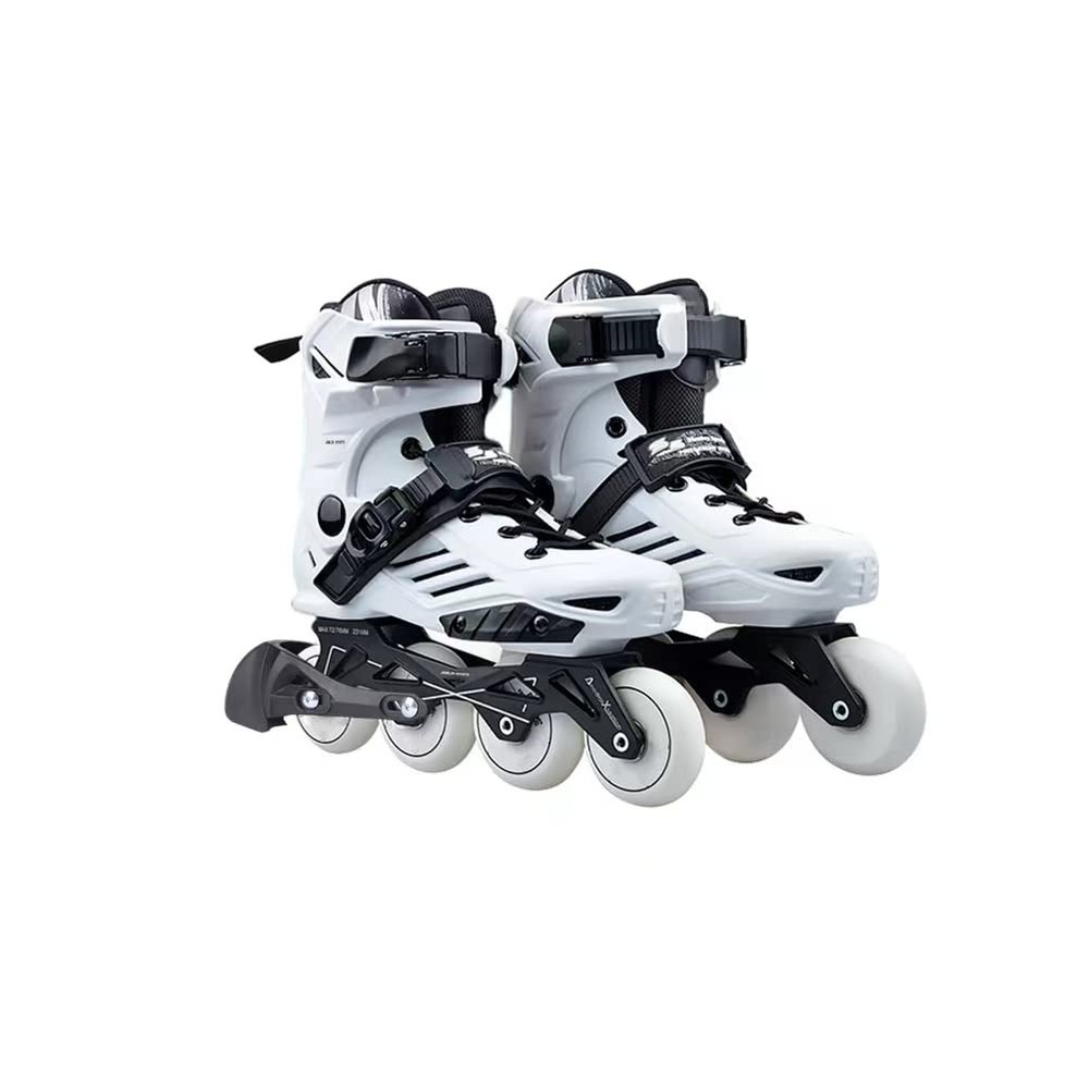 Inline Skates, High Performance Outdoor Fitness Inline Skates for Women Men Adult (Men 8.5/Women 9.5, White 41)