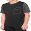 100% RIDECAMP Youth Short Sleeve Jersey Black/Charcoal - S view 1
