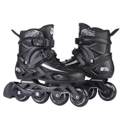 Fitness Inline Skates, Outdoor 4 Wheel Speed Racing Roller Skates for Men Women Adult (Men 8.5/Women 9.5, Black 41)