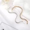 UMID 14K Gold Plated 4.5mm cubic zirconia classic tennis bracelet for men and women view 2