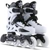Fitness Inline Skates, Outdoor 4 Wheel Speed Racing Roller Skates for Men Women Adult (Men 6/Women 7, White Men 37) view 1