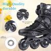 Inline Skates, High Performance Outdoor Fitness Inline Skates for Women Men Adult (US Men 9.5/Women 10.5, Black 43) view 3