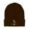 Speedy Pros Beanies for Men Italy Italian Map Italian Italiano Milan Skull Cap Winter Hats for Women Acrylic One Size Brown Design Only view 1