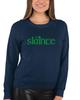 Go All Out Medium Navy Blue Adult Slainte Irish Cheers Drinking St Patricks Day Gift Sweatshirt Crewneck view 3