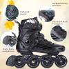 Inline Skates, High Performance Outdoor Fitness Inline Skates for Women Men Adult (US Men 8.5/Women 9.5, White 41) view 4