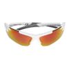 Rawlings Nice Pick Blade Youth Baseball Sunglasses, Shiny White/Red Mirror, 70mm view 2