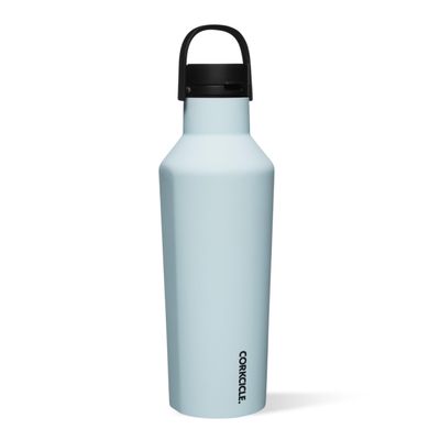 Corkcicle Sport Canteen - Keeps Drinks Cold 25 Hours - Stainless Steel Water Bottle - Triple-Insulated - Spill-Proof - Summer Drinkware Gift - Keeps Drinks Ice Cold - 32 oz - Powder Blue