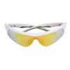 Rawlings Game Youth Baseball Sunglasses, Shiny White/Orange Mirror, 64mm view 2