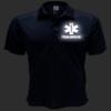 Paramedic Performance Polo in Navy with Silver/Reflective Decoration Both Front and Back view 3