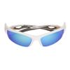 Rawlings Swing and a Hit Blade Youth Baseball Sunglasses, Shiny White, 64mm view 2