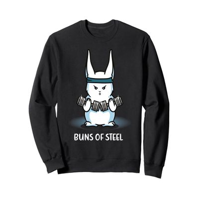 Bunny Lover Buns Of Stell GYM Fitness Easter Rabbit Sweatshirt
