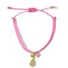 GIMMEDAT Tennis Racket Ball Heart Gold Charm Bracelet Waterproof Adjustable Friendship Jewelry Gift Teams view 1