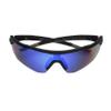 Rawlings Batter Up Youth Baseball Sunglasses, Matte Black/Sky Blue Mirror, 65mm view 2