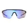 Rawlings Batter Up Youth Baseball Sunglasses, Matte Black/Sky Blue Mirror, 65mm view 3