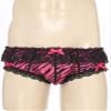 YiZYiF Men's Feminine Panties Silky Satin Lingerie Sissy Knickers Panties Rose Medium view 3