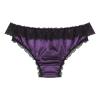 YiZYiF Men's Feminine Panties Silky Satin Lingerie Sissy Knickers Panties Purple Medium view 2