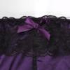 renvena Men's Sissy Crossdress Panties Silk Satin Bulge Pouch Bikini Briefs Low Rise Sleep Bottom Shorts Purple Medium view 3
