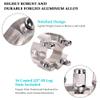 10L0L Golf Cart 2 inch Wheel Spacers for Yamaha, EZGO, Club Car (4x72mm Bolt Pattern, 68mm Hub Bore, 1/2-20 Studs) 4 Pack, Silver view 2