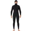Backbayia Diving Wetsuit Waterproof Full Body One-Piece Wetsuit Long Sleeve Swimsuit with Front Zip for Wading Snorkeling (Black XXXL) view 1