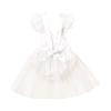 1st First Birthday Outfit Girl Ruffle Short Sleeve Floral Lace One Onesie Tulle Princess Dress+Headband Baby One Year Old Birthday Gifts Cake Smash Party Photo Shoot WhiteWithout Crown 912 Months view 3