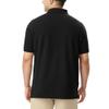 French Toast Unisex Sleeve Pique Polo Shirt , Black, XXL view 2